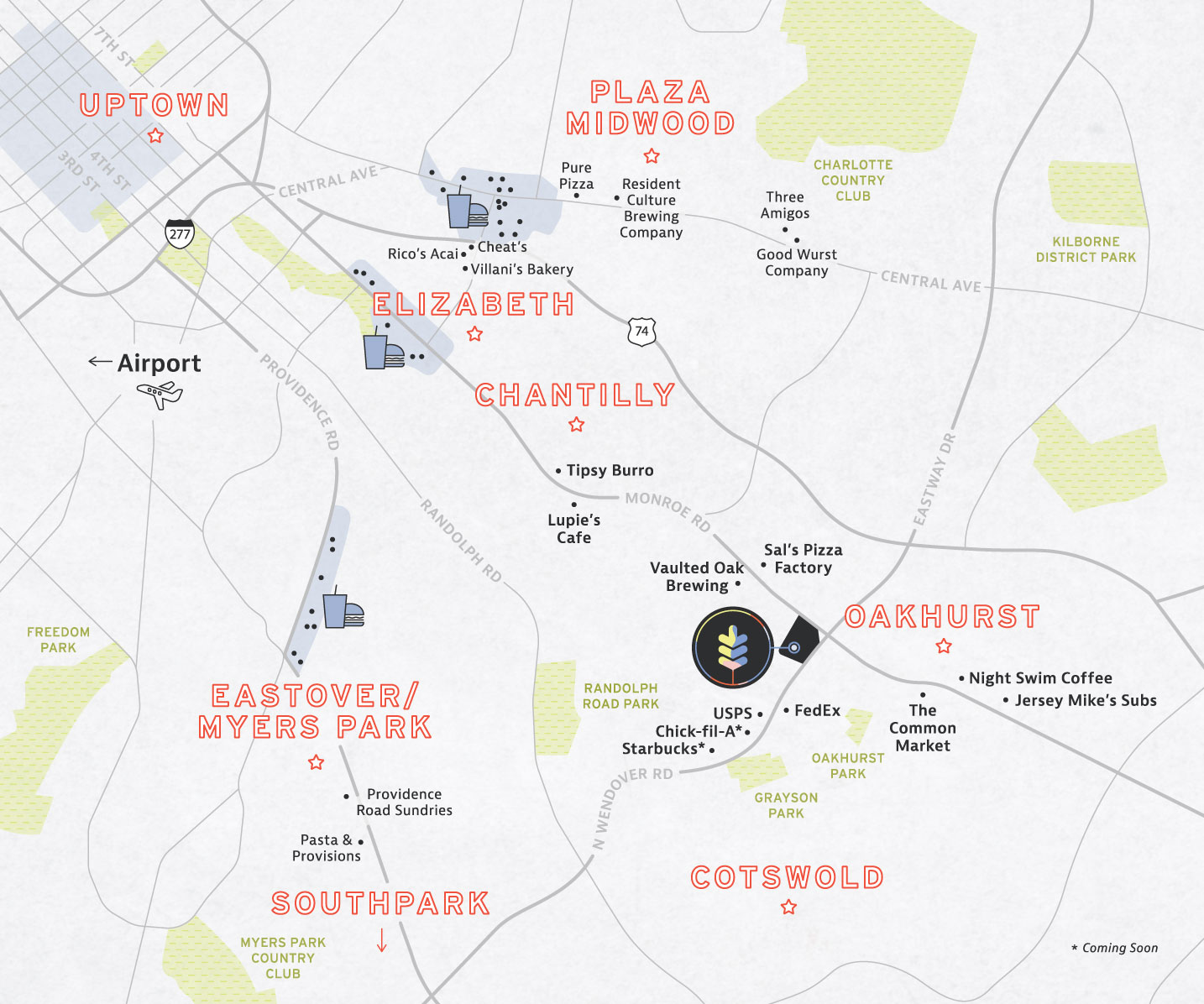 Oakhurst Commons Location Map